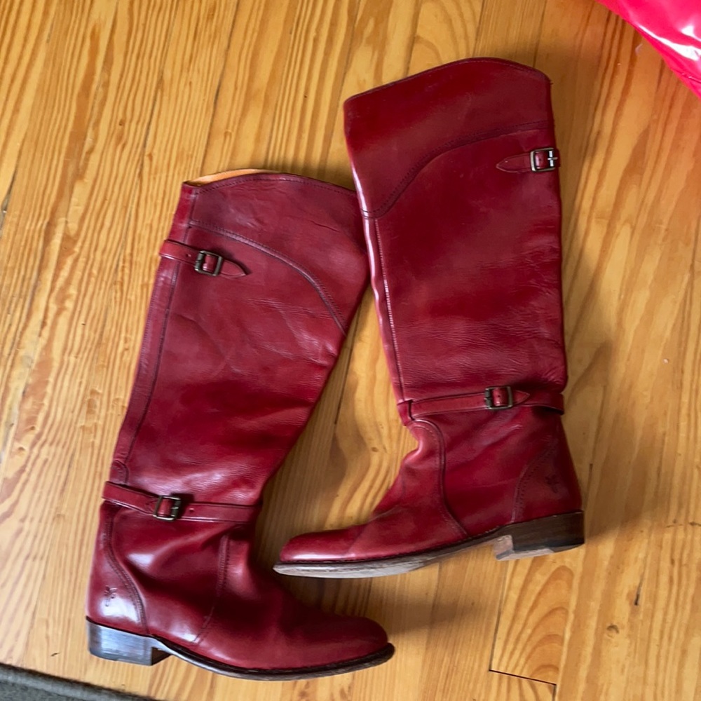 Red Frye boots